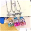 Anhänger Halsketten Anhänger Halsketten Kinder Freund Halskette Harz Shell Drift Flasche Bff 3 Schmuck Geschenke für Kinderpendant Drop Deliv Dhfgu