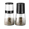 Mills 2 stks set peperglinder glazen handmatig zout en molenkruid shakers keuken gereedschap accessoires 221018