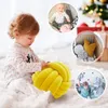 Oreiller Inyahome créativité couleurs unies dormir peluche PP coton peluche à la main nouée boule canapé voiture literie Futon