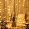 Cordes 2x2/3x2/3x3/6x3m LED guirlandes lumineuses noël fée extérieur maison pour mariage/fête/rideau/jardin décor