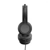 I 1 Wired Headset Stereo Call Center med Microphone Clear Chat Lightweight School Gaming Office Universal Noise Refiling