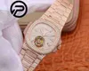 Zircon Crystal Brand Mechanical Watches anpassade R8 Factory 40mm Tourbillon Manual Movement Waterproof Full Ice PP Watch