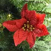 Decorações de Natal 2022 20pcs Flor Decorativa Flores Falsas Decoração de Casamento Casa Ornamento da Árvore de Natal