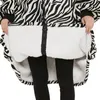 Andere Bekleidung Zebra Luxus doppelt gewichtete übergroße Reißverschluss -Hoodie -Decken mit Ärmeln Winter Sherpa Fluffy Flanell Giant TV Decke Frauen T221018