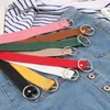 B￤lten 2022 Bauhinia Hollow Round Button Eyelet Belt Nylon Collocation Jeans Personlighet Fashion Decoration Damer Canvas