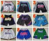 Herren-Shorts, Film-Team-Basketball-Shorts, elastische Taille, Reißverschluss, Just Don Sport-Jogginghose, Vintage-Hip-Pop-Split-Kordelzug-Hose