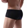 Mutande Boxer da uomo Intimo Maglia Patchwork Traspirante Uomini sexy Bugle Pouch Cueca Boxer da uomo Calzoncillos Tronchi