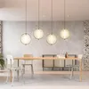 Hanglampen Noordelijke minimalistische eettafel lamp LED licht Kolom Ring Slaapkamer Bedide AC 220V Interieur Decor Suspensie Lichten