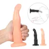 Beauty Items 7.87inch anal dildo Sucker soft smooth female g spot stimulation long male buttplug toys masturbator insert stick