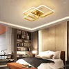 Ceiling Lights Dimming Gold Modern Led For Living Room Bedroom Indoor Lighting Lamp AC90-260V