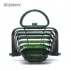 Handbag Vacation Acrylic Beach Bag Basket Women 2020 Summer Designer Woven Folding Ladies Hollowing Out Shell Purse High Quality