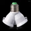 Lamp Holders E27 To Double Base Socket Extender Adapter Converter LED Light Bulb