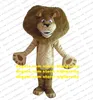 Madagascar Lion Alex Mascot Costume Adult Cartoon Character Outfit Suit Manners Ceremony Manner Ceremonys CX4030