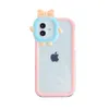 Transparent cartoon design cute Cases for IPhone 15 14 13 12 11 Pro Max X XS MAX XR 8 7 plus Clear Soft TPU Protector candy color Back Cover factory price