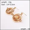 Dangle Chandelier Earring Hourglass Time Converter Timeturner Earrings Drop Delivery 2022 Jewelry Dhg5V