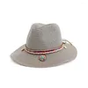 Geniş Memlu Şapkalar 2022 Yaz Saman Şapkı Kadın Açık Plaj Güneş Kremi Boncuklu Dekoratif