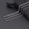 Pulseiras de link 2/3/5mm de aço inoxidável de aço quadrado Calha de corrente de corrente para homens mulheres jóias DIY Fazendo desgaste diário por atacado