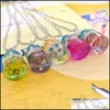 Anhänger Halsketten Anhänger Halsketten Kinder Freund Halskette Harz Shell Drift Flasche Bff 3 Schmuck Geschenke für Kinderpendant Drop Deliv Dhfgu