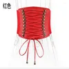 Belts Feminine Charm Belt Metallic Buckle Statement Ladies Fashion Elastic Fringed Obi Dress