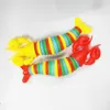Zabawa dekompresyjna 26 cm homar elastyczna opuszek palca nowość nowość nowość robak robak kid antistress skryptowanie ślimaków Rainbow 221019