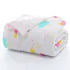 Coperte fasciatura di scanalatura mussola rompicata per bambini per bambini ragazzi ragazze da bagno asciugamano da bagno cover cover cover neonate con fiocchi 221018