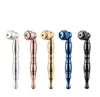 Colorful Zinc Alloy Removable Pipes Rainbow Dry Herb Tobacco Filter Silver Screen Innovative Design Smoking Cigarette Holder Handpipes Tube