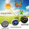 Outdoor Solar Garden Lights 3 Pack Butterfly 7-kolorowe zmieniające się wodoodporne lampy krajobrazowe LED Dekoracyjne dla dziedzińca dziedzińca podwórka