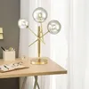 Floor Lamps Modern LED Table Lamp Desk Light Shade Glass Ball For Bedroom Living Room Bedside Gold Design