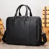 Borteiras Men Bags masculino Top Genuine Leather Lawyer/Bolsa de Escritório para Male 15,6 "Documentos de Laptop