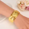 Bangle 24k Gold Palted Fashion Big Cuff Protection Multiple Styles For Women's Habesha Wedding Bridal Gifts