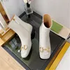 Women Trend Ankle Boots Square Head Low Heel 22Short Boots Side Zipper Easy On And Off Shoes