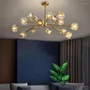 Ljuskronor modern LED Crystal Chandelier Lighting American Vintage Bedroom vardagsrum mat luster konst h￤ngande lampa inomhusdekor