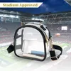 Kv￤llsp￥sar Clear Crossbody Bag Stadium godk￤nd f￶r konserter axel justerbar rem med framficka