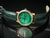 Paski do zegarków Alligator Tłoczona skóra Quick Release Zielony Ręcznie Top Grain Wymiana Pasek do zegarków 16mm 18mm 20mm 22mm