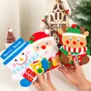 Party Decoration Christmas Diy Decoration Bag Gifts Make Your Own Bag with Santa Snowman Elk Crafts for Kids for Christmas Party Favor Supplies Holiday Game Rewards