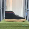 2022 mens panno casual scarpe alte da donna sneaker da viaggio con lacci pelle bovina moda scarpe da ginnastica da corsa piatte lettere scarpe da donna piattaforma da uomo sneakers da palestra taglia