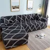 Stol täcker geometrisk L -form soffa spandex för vardagsrum soffa täck hörn jakt långt elastiskt material