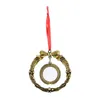 Ciondolo vuoto in metallo sublimato per ghirlande decorative natalizie ornamenti in metallo ZZB16495