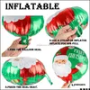 Decorazione per feste Decorazione per feste Palloncini in lamina di Natale Albero di Natale da 18 pollici Scatola regalo pupazzo di neve Babbo Natale Decorazioni in mylar fiocco di neve Balloo Dhppl