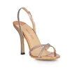 Sandalias altas Stiletto Sexy Party Heel Slingback Mujer Sandalia Zapatos Para Mujer Zapatillas De Tacon Alto Aguja Noche Moda Yj158-b1 5633