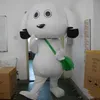 Venda de fábrica de desconto Lovely School School School Dog Mascot Costume White Dog Mascot Traje Satchel Dog Mascot Costume