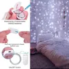 Strings 78 Inch Led Fairy Lights Extendable Waterproof Twinkle Warm White Curtain String For Bedroom Home Decoration