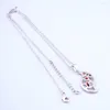 Подвесные ожерелья мода серебряная серебряная богемия Женщины по случаю дня рождения