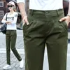 Women's Pants Women's Large Size Multi Pocket Baggy Trousers Loose Straight Overalls Female Outdoor Hiking Climbing Military Cargo E143