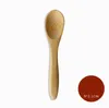 8 Size Small bamboo Spoons Natural Eeo-Friendly Mini Honey Spoon Kitchen Mini-Coffee Teaspoon Kids Ice Cream Scoop 9-16cm SN4218