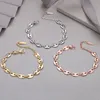 Link Bracelets Fashion Coffee Bean Bracelet For Women Origin Handmade Jewelry Solid Color Pig Nose Chain Pulsera Grano De Cafe