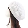 Vintage Women's Beret Cap Fashion Hat Winter Hat Casual Elastic Solid Color Ladies Outdoor Warm Beanie Cap berretto