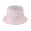 넓은 챙 모자 lnpbd 여자 Sunhat 버킷 포장 가능한 Chambray Cotton