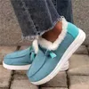 أحذية أخرى أحذية نساء Wendy مريحة مسطحة على Mujer Zapatillas Winter Plush Pulshanize Sneaker Fur Mocassin Female L221020