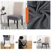 Chair Covers Fashion Stretch Cover Lattice Jacquard Seat Cushion Slipcovers For Wedding Dining Room Office Banquet Home Decor